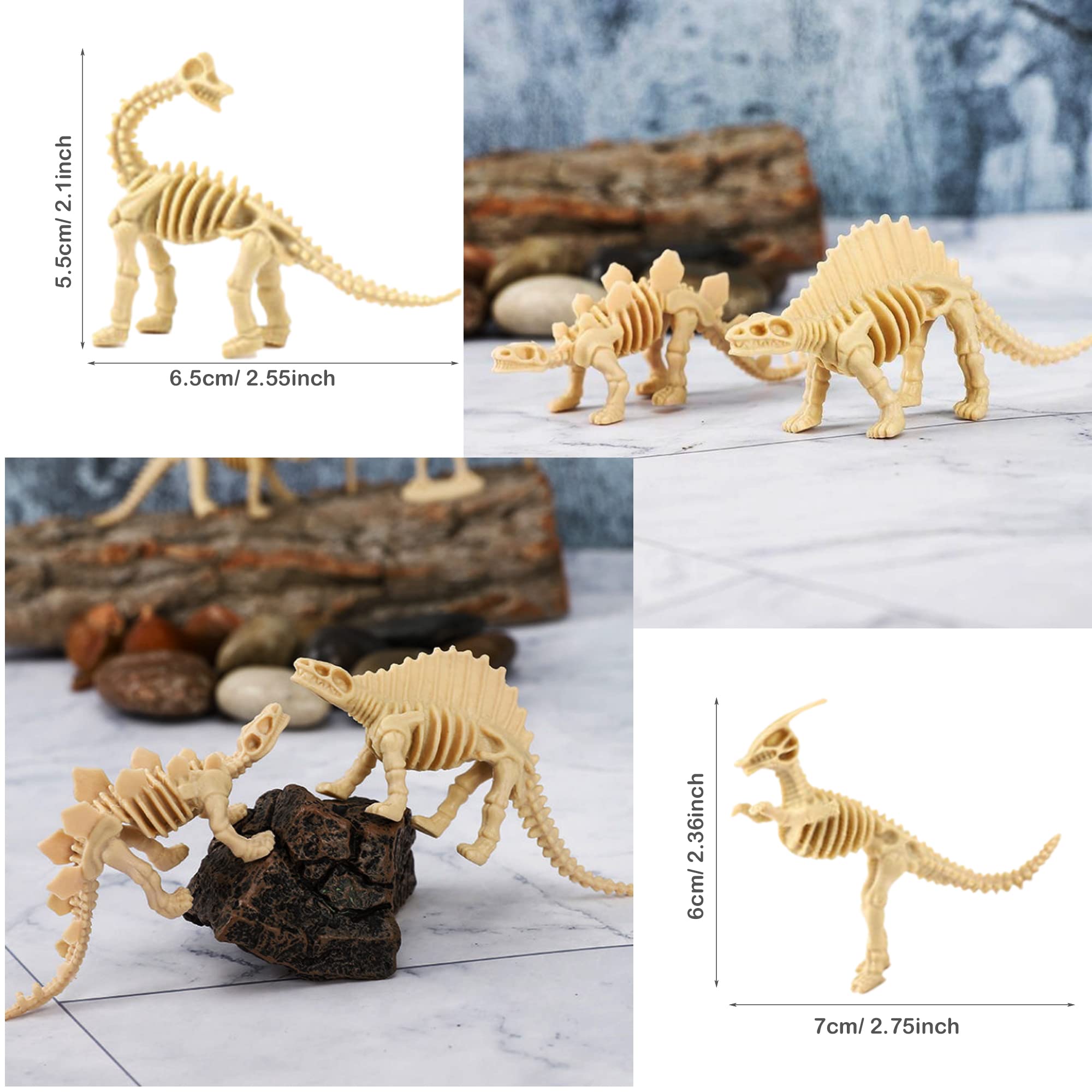 Cayway Arbres miniatures + dinosaures plastique 36 pcs 6-10cm