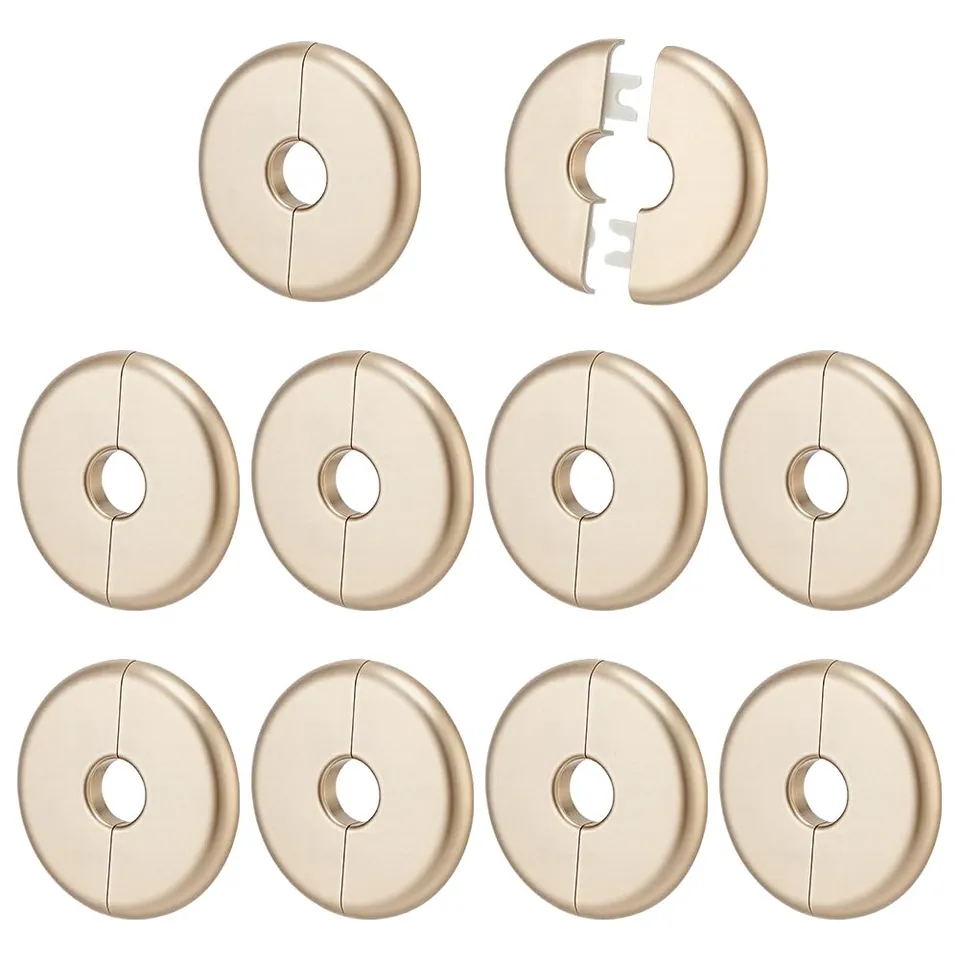 BENECREAT Cache Plomberie Rond 17,5mm 10pcs PVC Adhésif