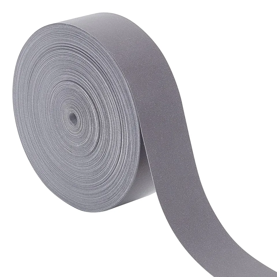 BENECREAT Ruban réfléchissant argent 25mm 25m