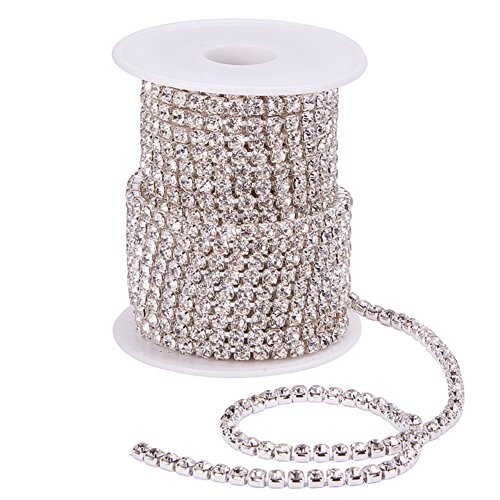 BENECREAT chaîne strass cristal 4mm 9,14m couture