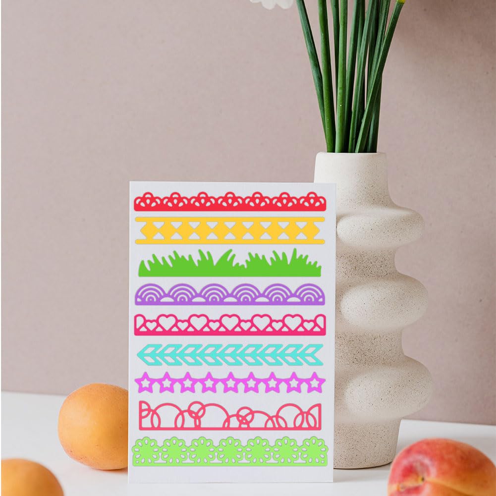 BENECREAT dies dentelle géométrique 9 styles scrapbooking