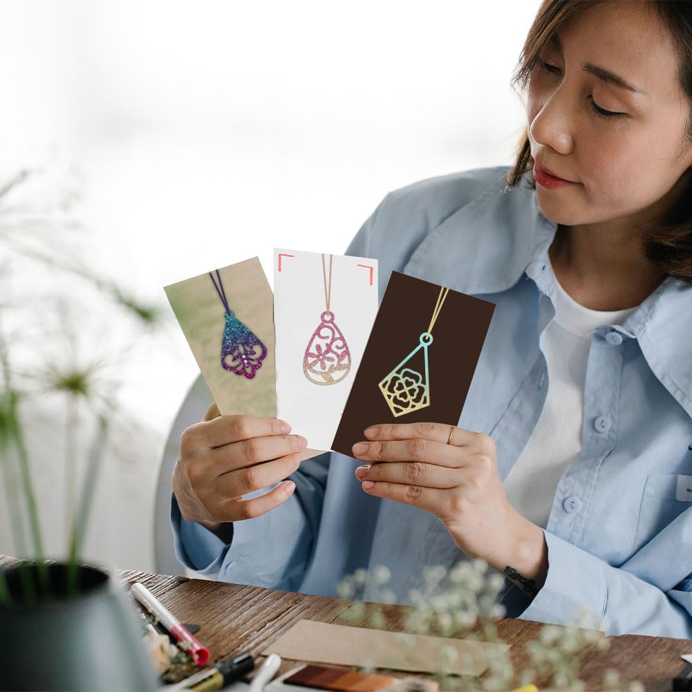 BENECREAT Boucles Oreilles Géométrique 9 pcs dies pendentif cuir