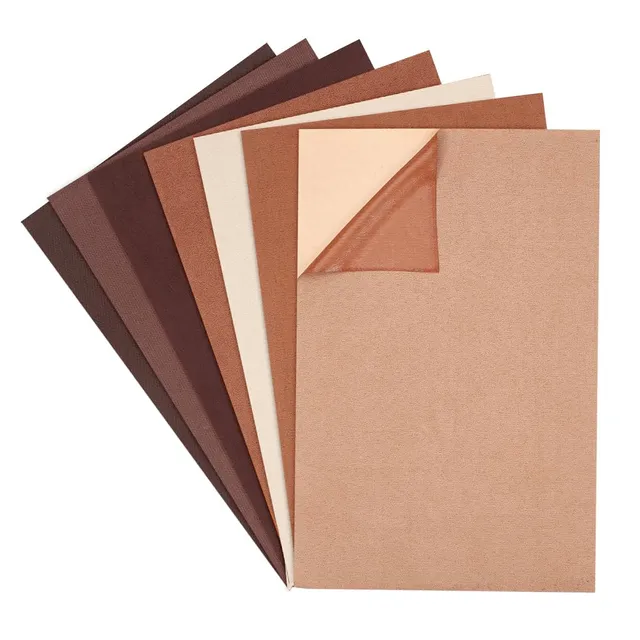 BENECREAT Patch Réparation Suédine Marron 30x20 cm x7