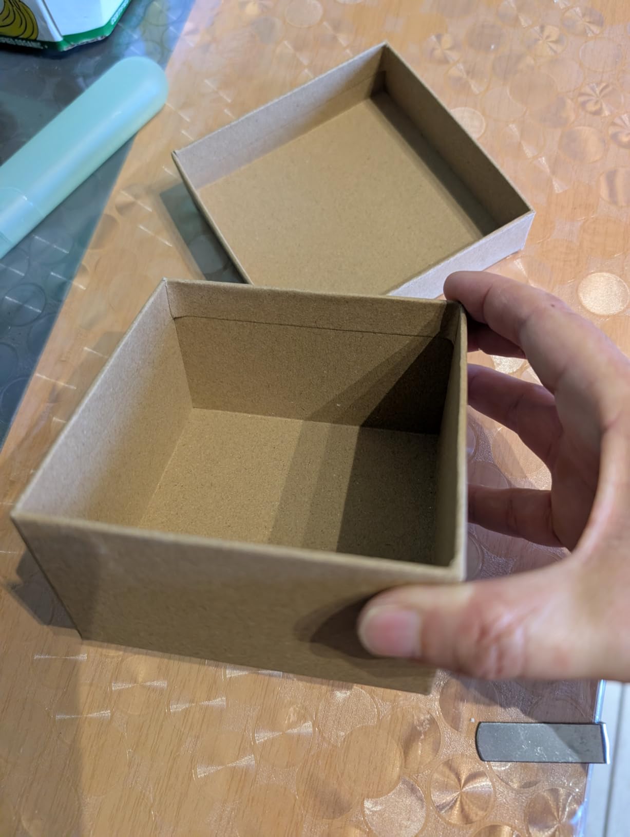 BENECREAT Boîte montre carton noir avec couvercle x6