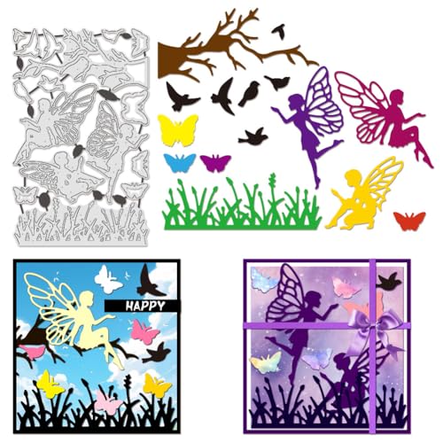 BENECREAT Matrices Découpe Fée Papillon dies 10,3x16,4cm