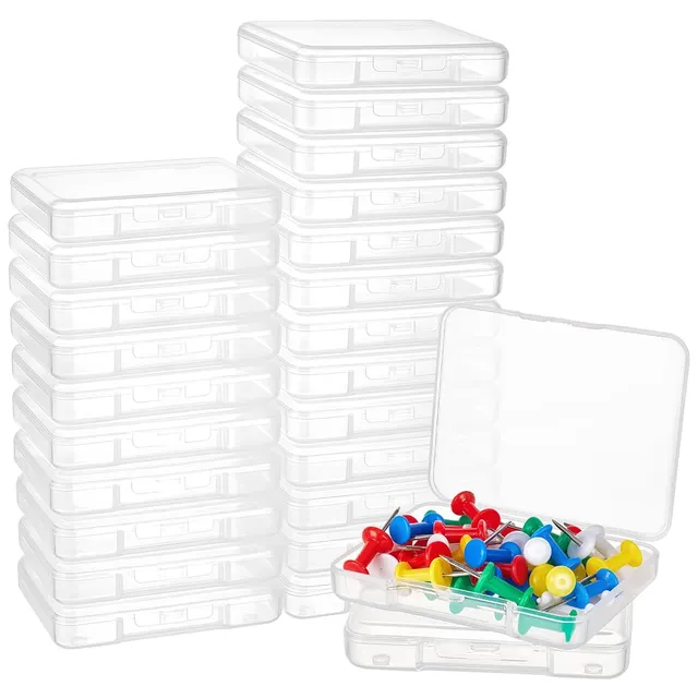 BENECREAT Boîte Rangement Rectangulaire 60pcs 6,8cm Perles