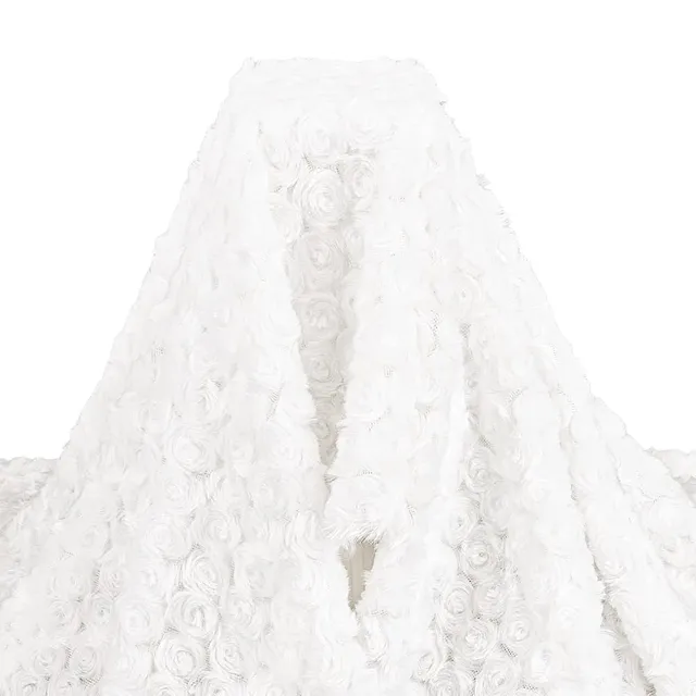 BENECREAT tissu fausse fourrure 150x100cm blanc doux 3mm
