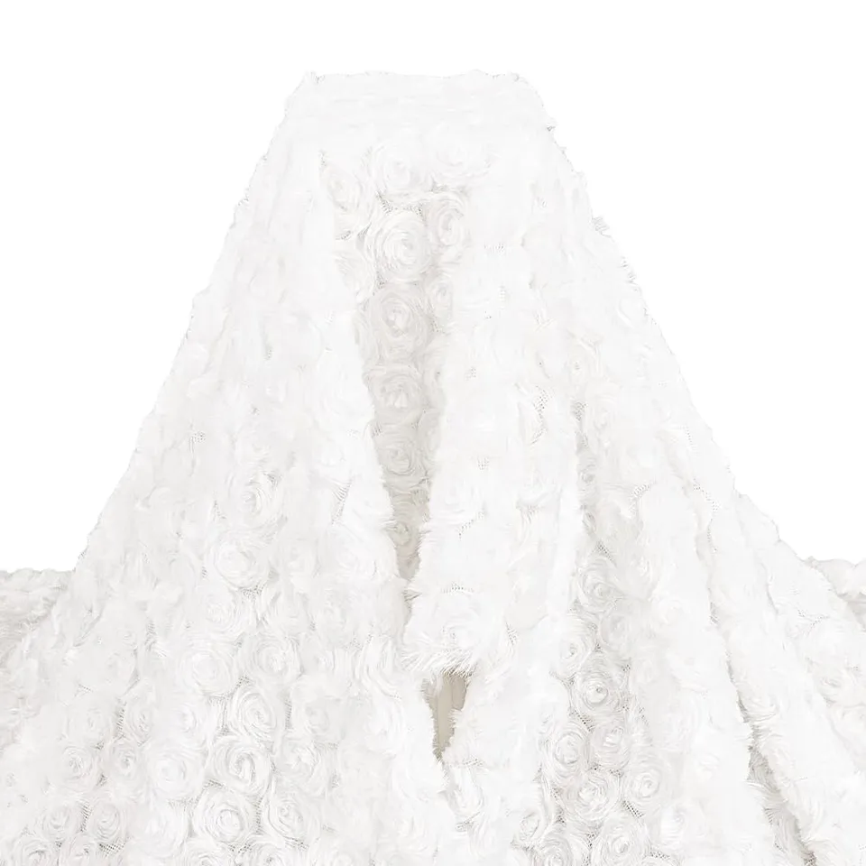 BENECREAT tissu fausse fourrure 150x100cm blanc doux 3mm