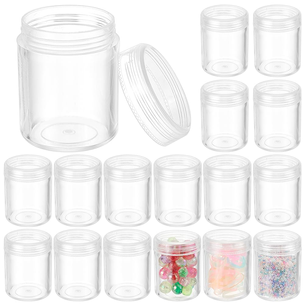 BENECREAT pots cosmétiques vides 25 ml x16 transparent à vis
