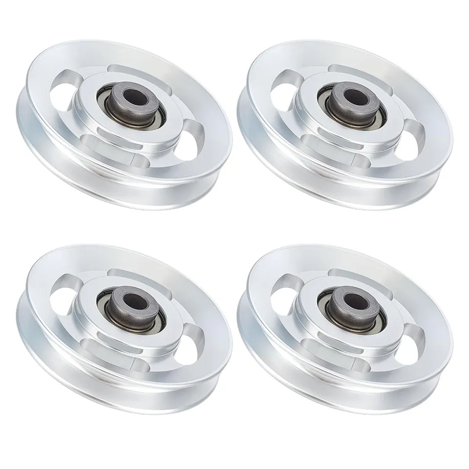 BENECREAT roue poulie alu gym 88mm trou 10mm lot 4 100kg