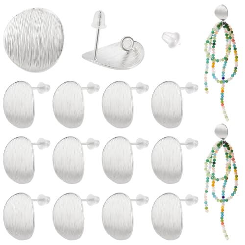 BENECREAT Clous d'Oreilles Disque Platine 20 Paires
