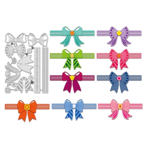 BENECREAT Nœud Ruban matrice de découpe scrapbooking bordure acier