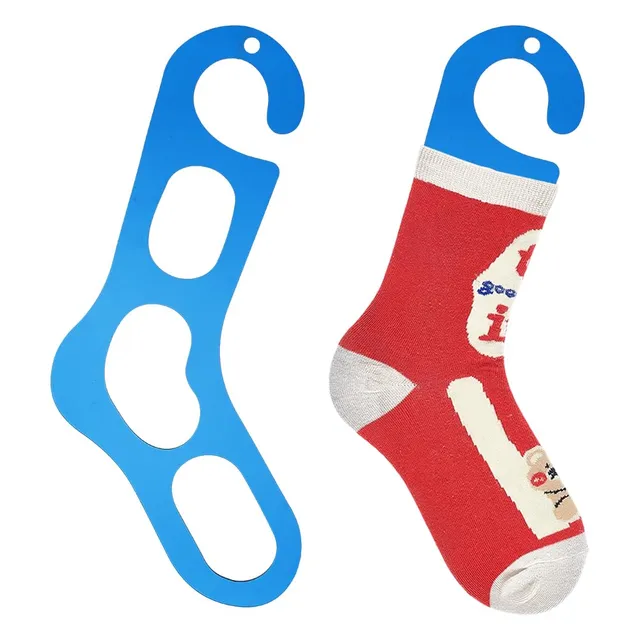 BENECREAT Forme chaussette acrylique bleu 22cm lot de 2