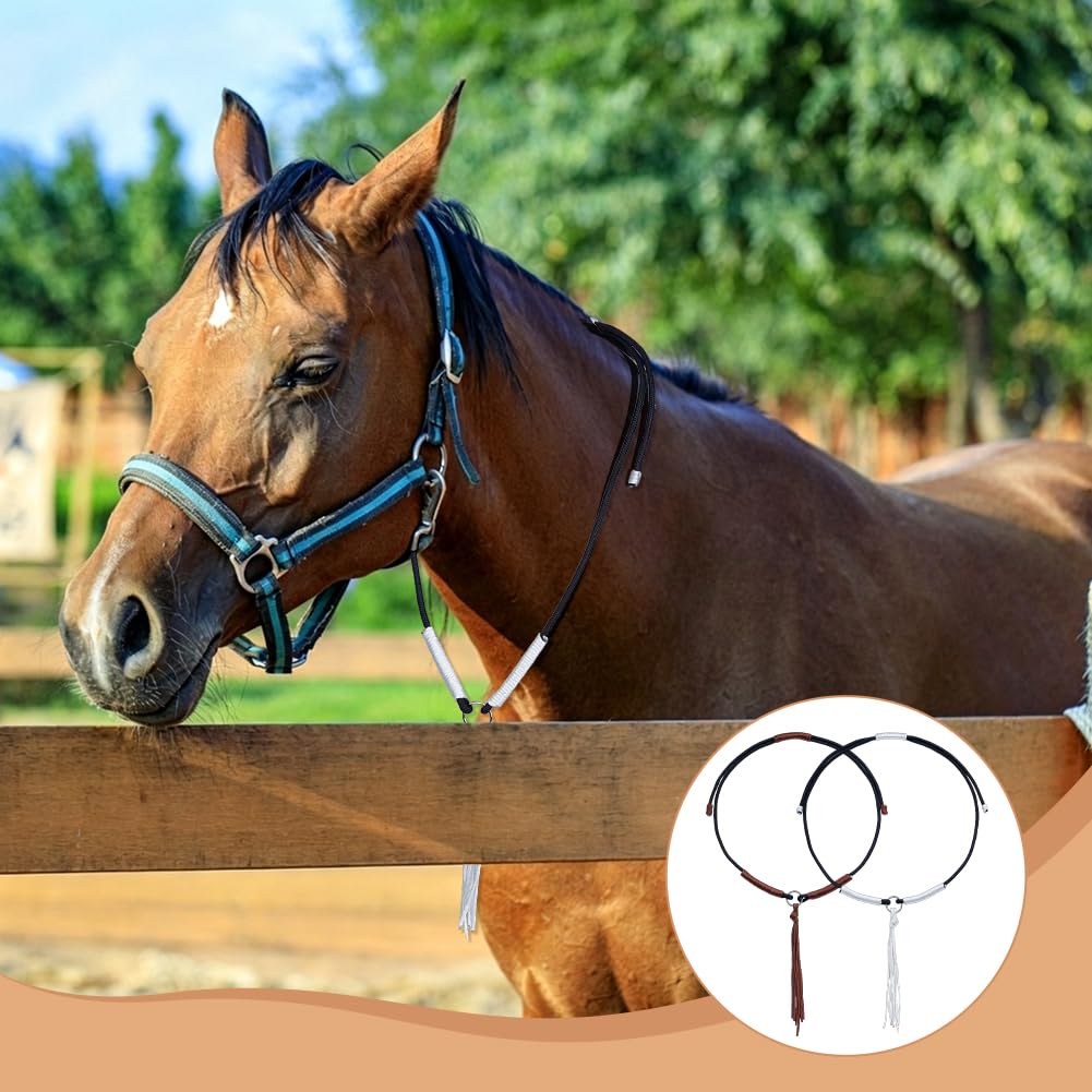 BENECREAT Sangle Corde Nylon Cheval 2pcs 1,72m pompon