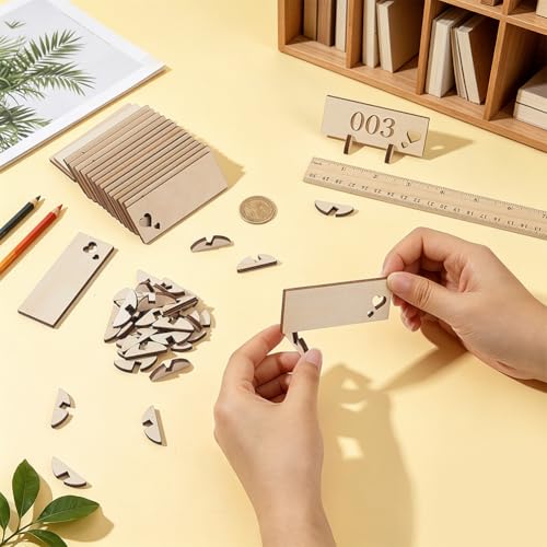 BENECREAT supports bois noms table mariage x20 29,5x79 mm