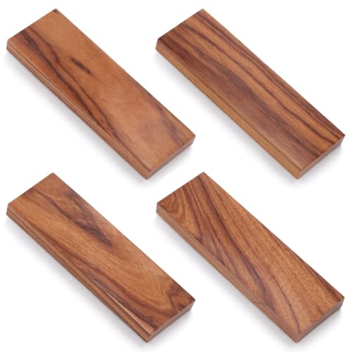BENECREAT Plaquette Manche Couteau Bois Palissandre 120mm x4