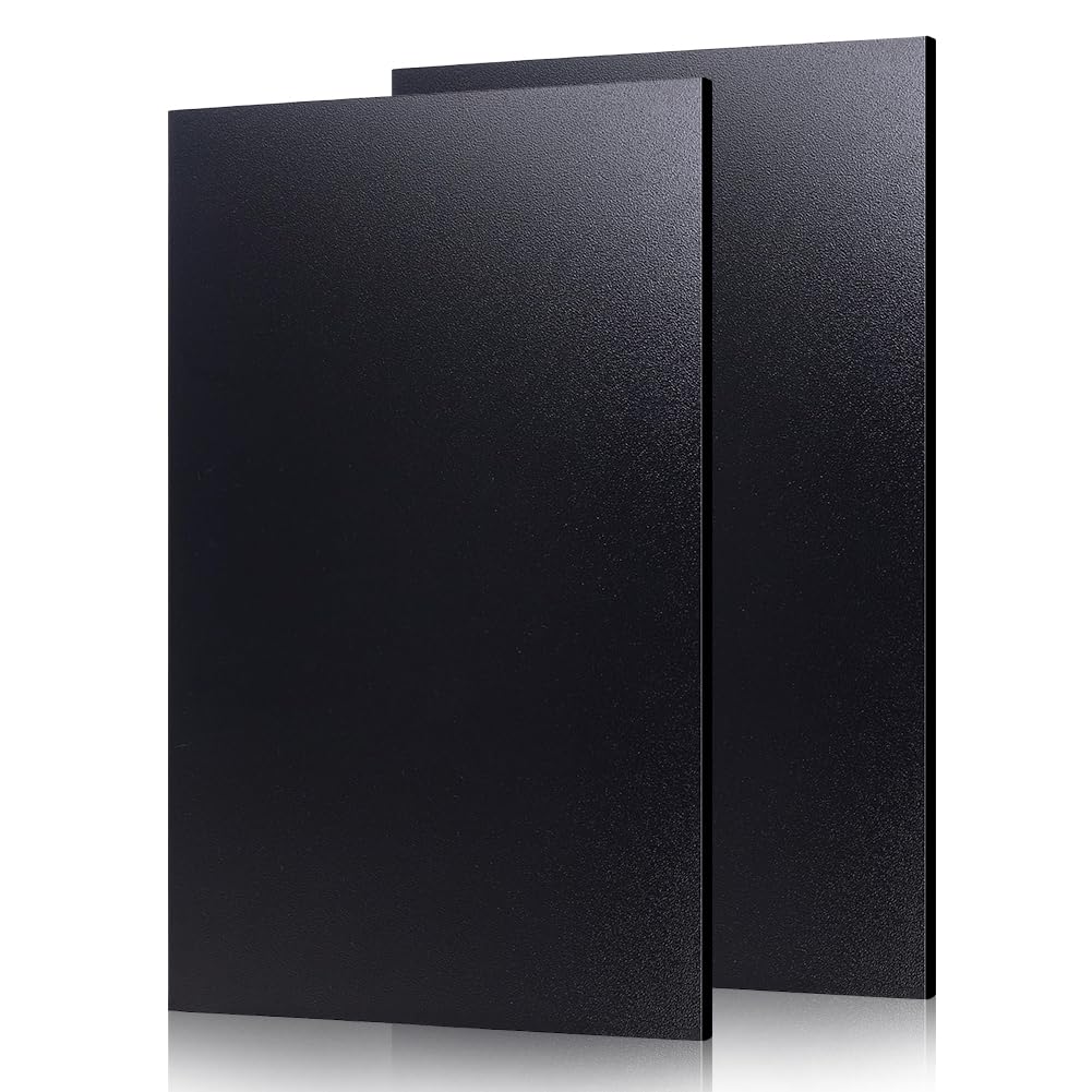 BENECREAT ABS feuilles plastique noires 30x20cm 3mm lot 3