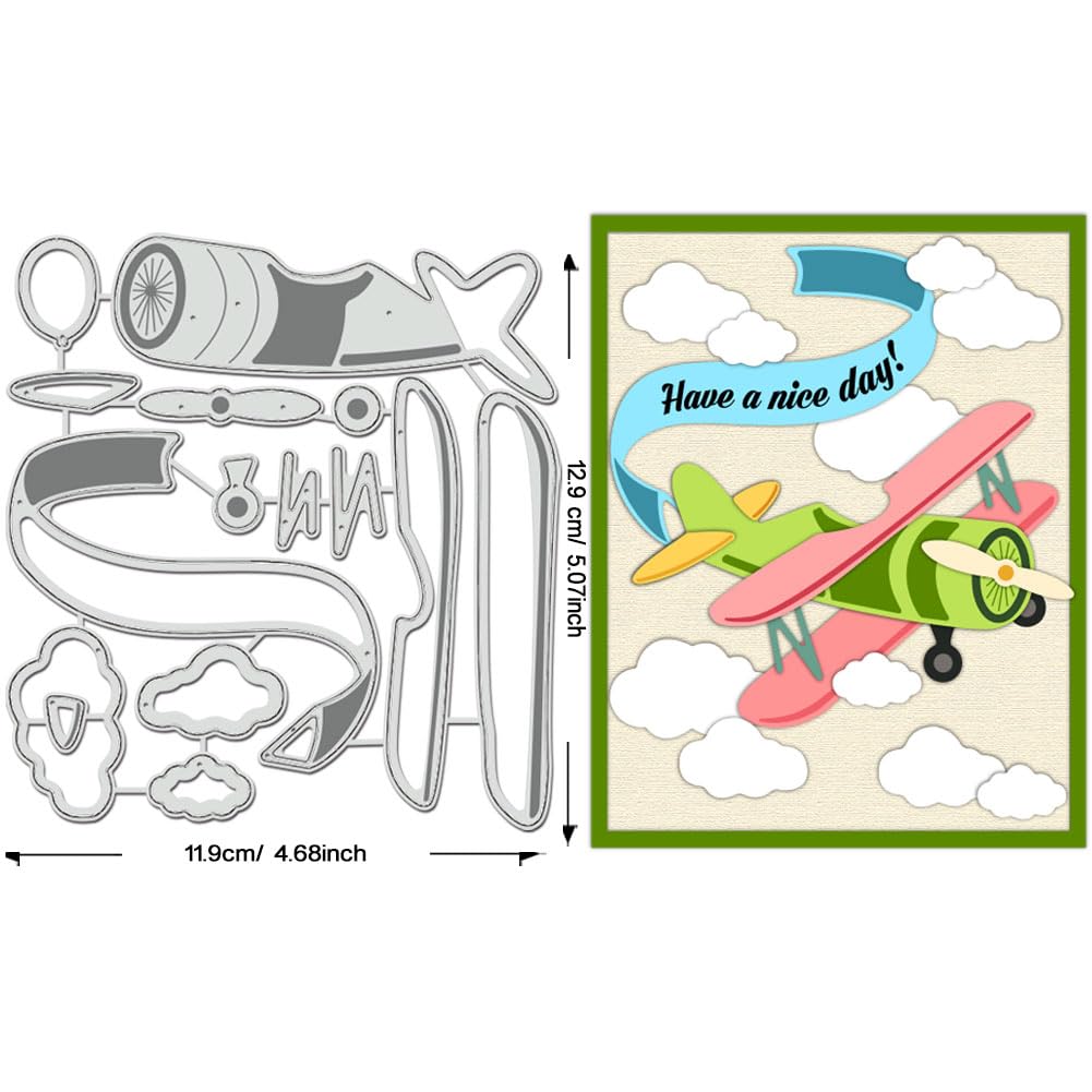 BENECREAT Matrices Découpe Métal Avion Nuage Carte