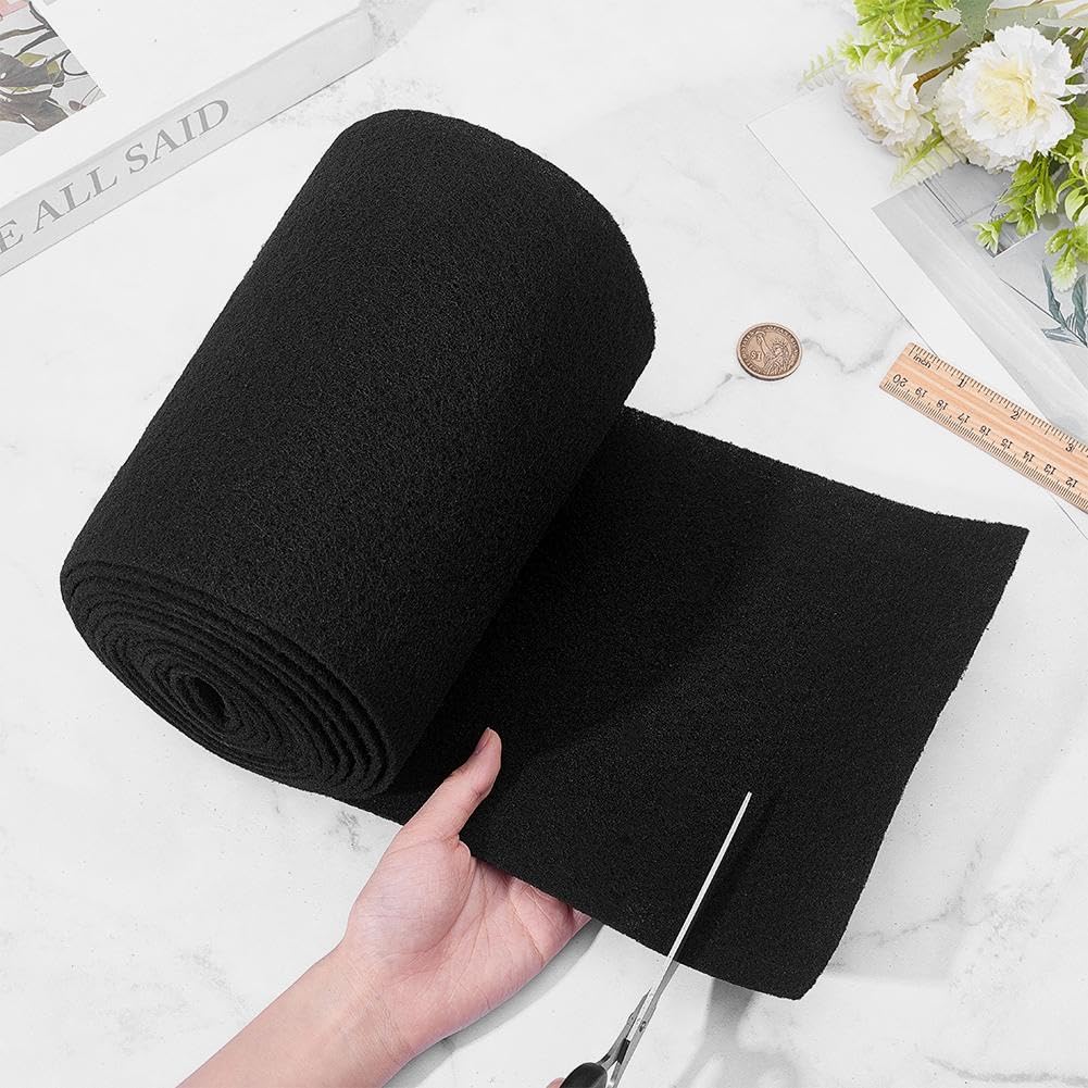 BENECREAT Filtre charbon actif mousse noire 400x20cm 3mm