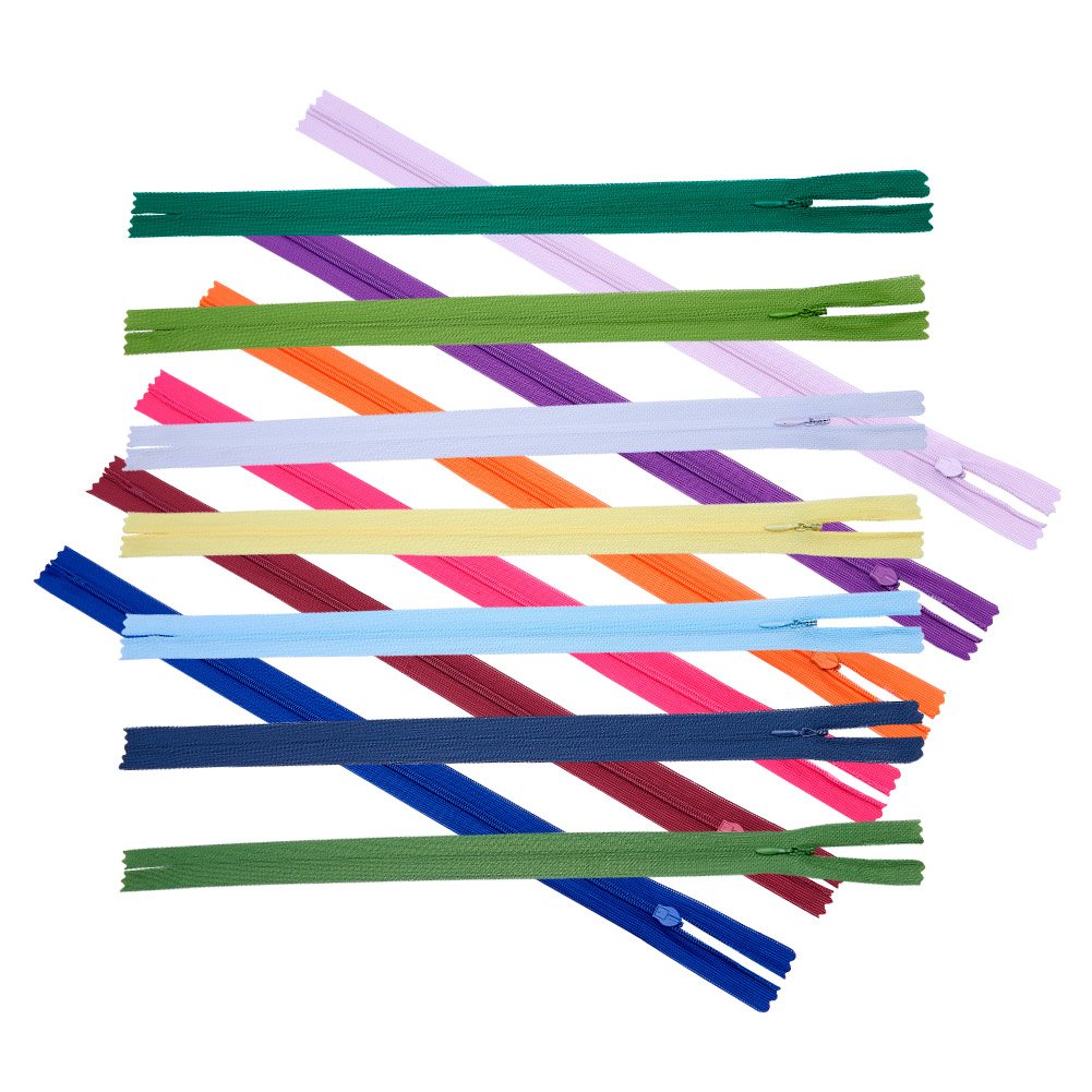 BENECREAT fermetures éclair invisibles nylon 120 pcs