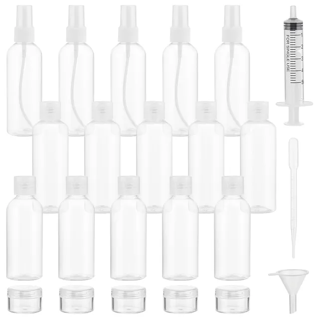 BENECREAT flacons voyage PET transparent 80 100ml 20pcs