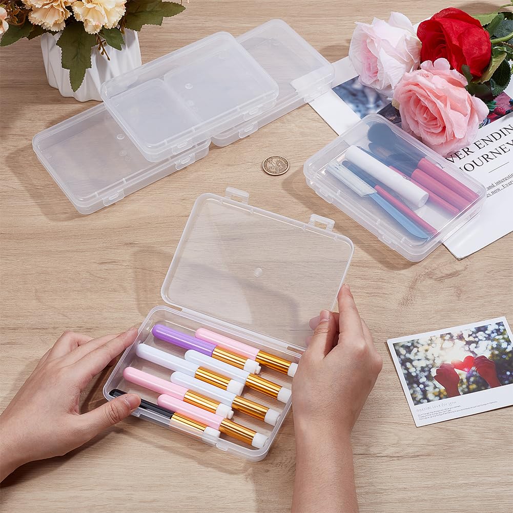 BENECREAT Boîte Rangement Plastique Transparente 5 Pièces