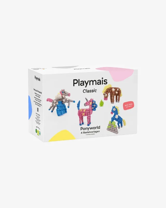 Playmaïs Classic Ponyworld créatif 4 poneys