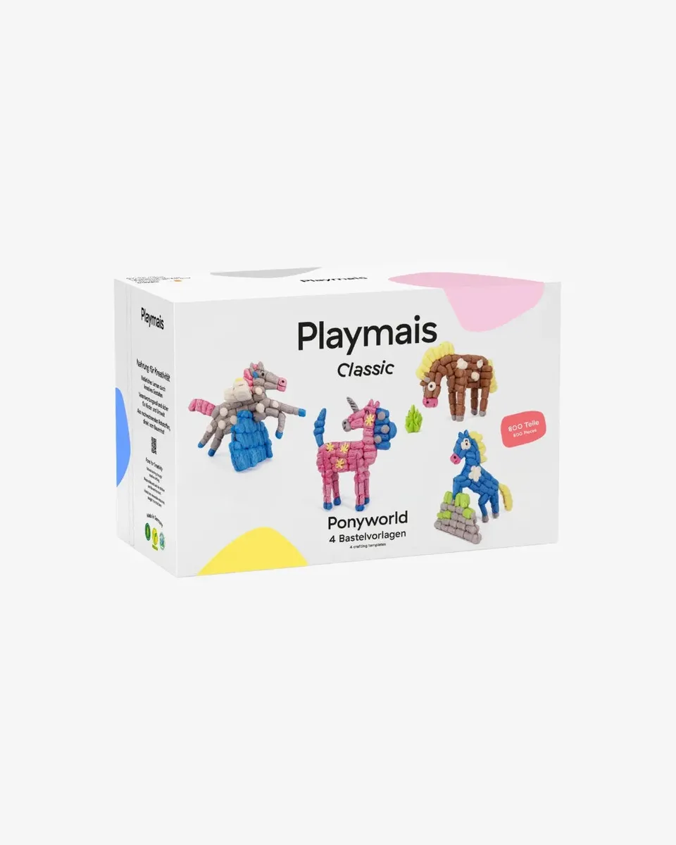 Playmaïs Classic Ponyworld créatif 4 poneys