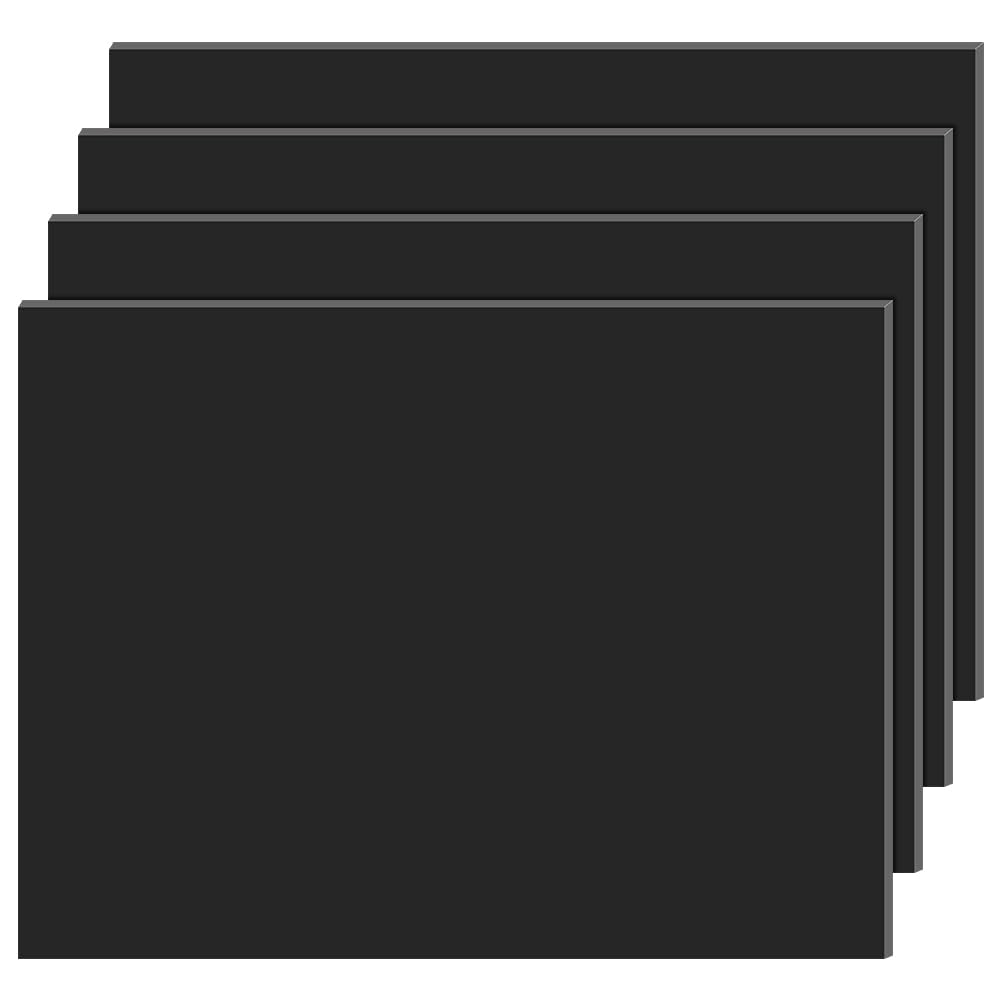 BENECREAT Feuilles UHMW blanc 20x15x0,6cm lot de 4