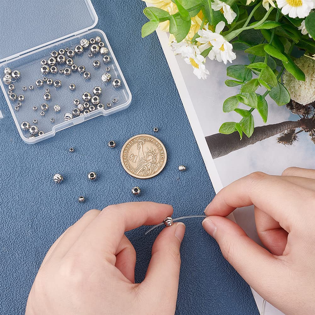 BENECREAT Perles Intercalaires Laiton 80 pcs 3-6mm
