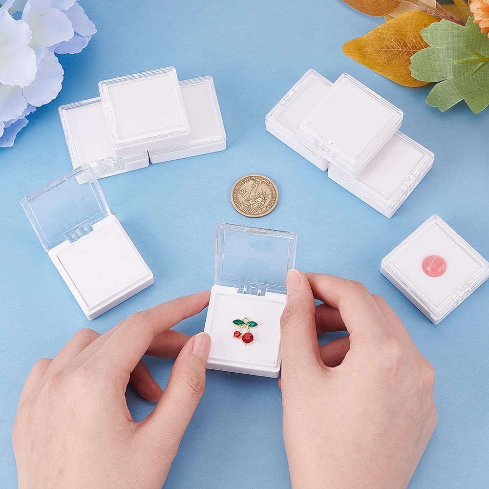 BENECREAT Boîtes Présentation Gemmes 15 pcs Transparent