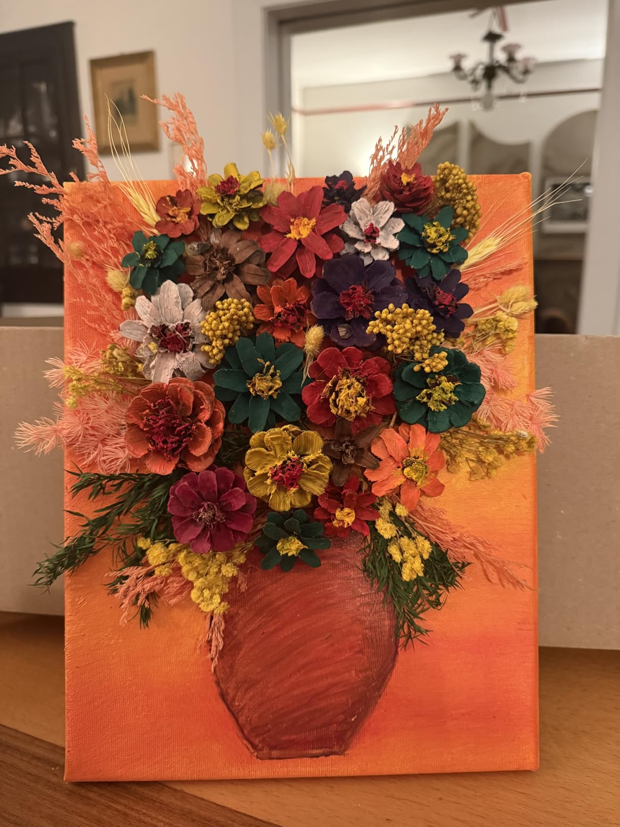 Cayway Fleurs Séchées Pressées Rouges 40 Pcs Résine