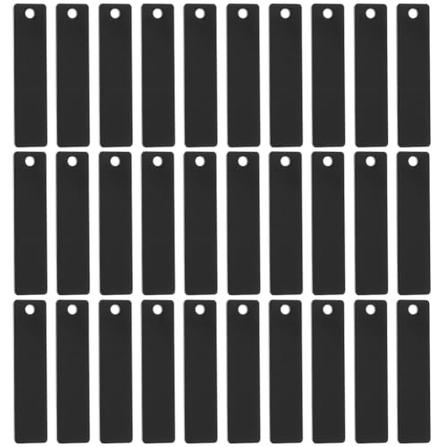 BENECREAT Porte-Clés Aluminium à Graver 50x12mm Lot 30