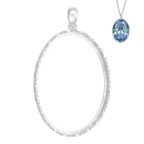 BENECREAT Pendentif Plateau Couronne Argent 925 à Garnir