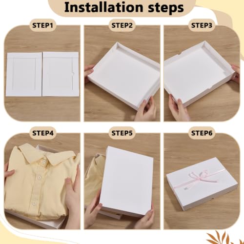 BENECREAT boîtes chemises papier blanc 280mm 18 pièces