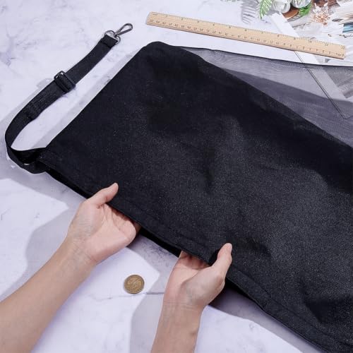 BENECREAT sacs à foin angle cheval toile noire lot 2