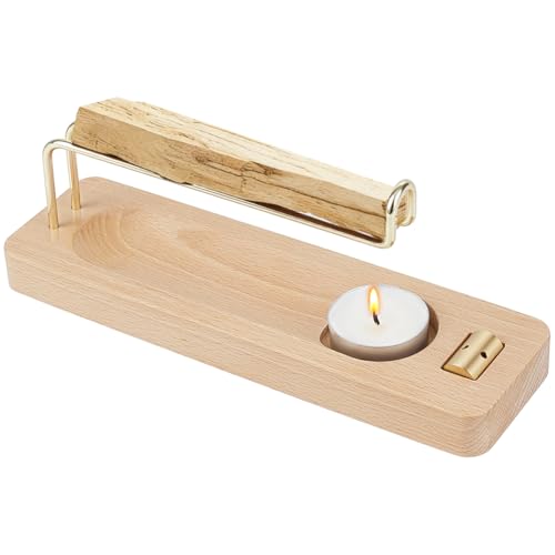 BENECREAT Porte-Encens Bois 4 en 1 220mm Palo Santo