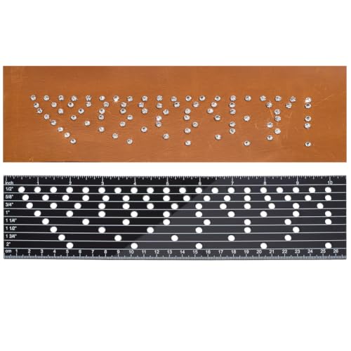 BENECREAT Guide Perçage Corset Acrylique Noir 27x6,7cm 5mm