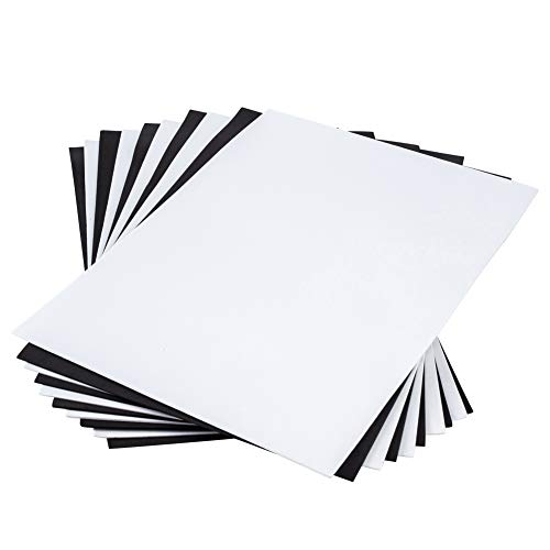 BENECREAT Feuilles Mousse EVA Noir Blanc A4 20 pcs 2 mm