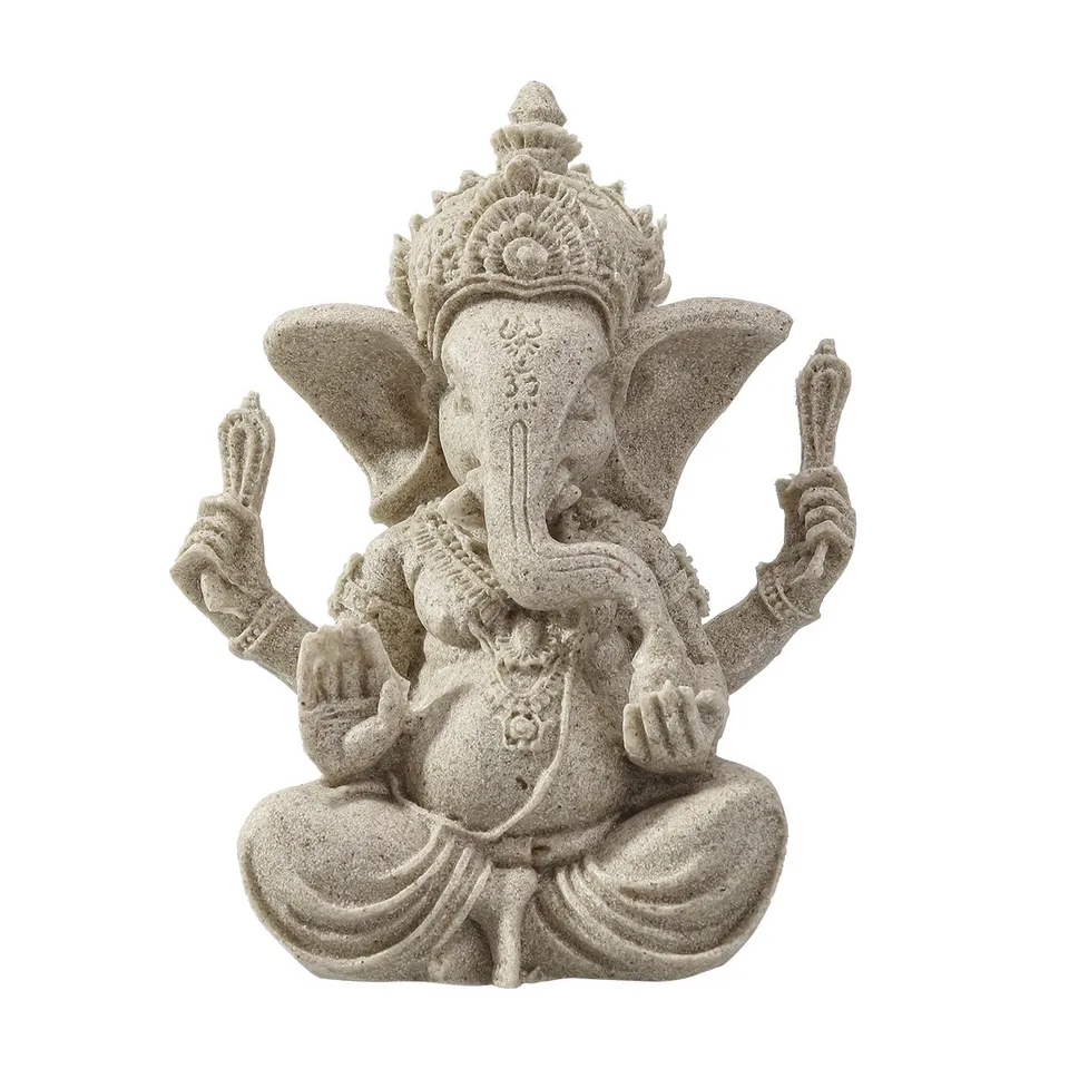 Rosenice Ganesh Statue Éléphant Grès 10x9x13 cm