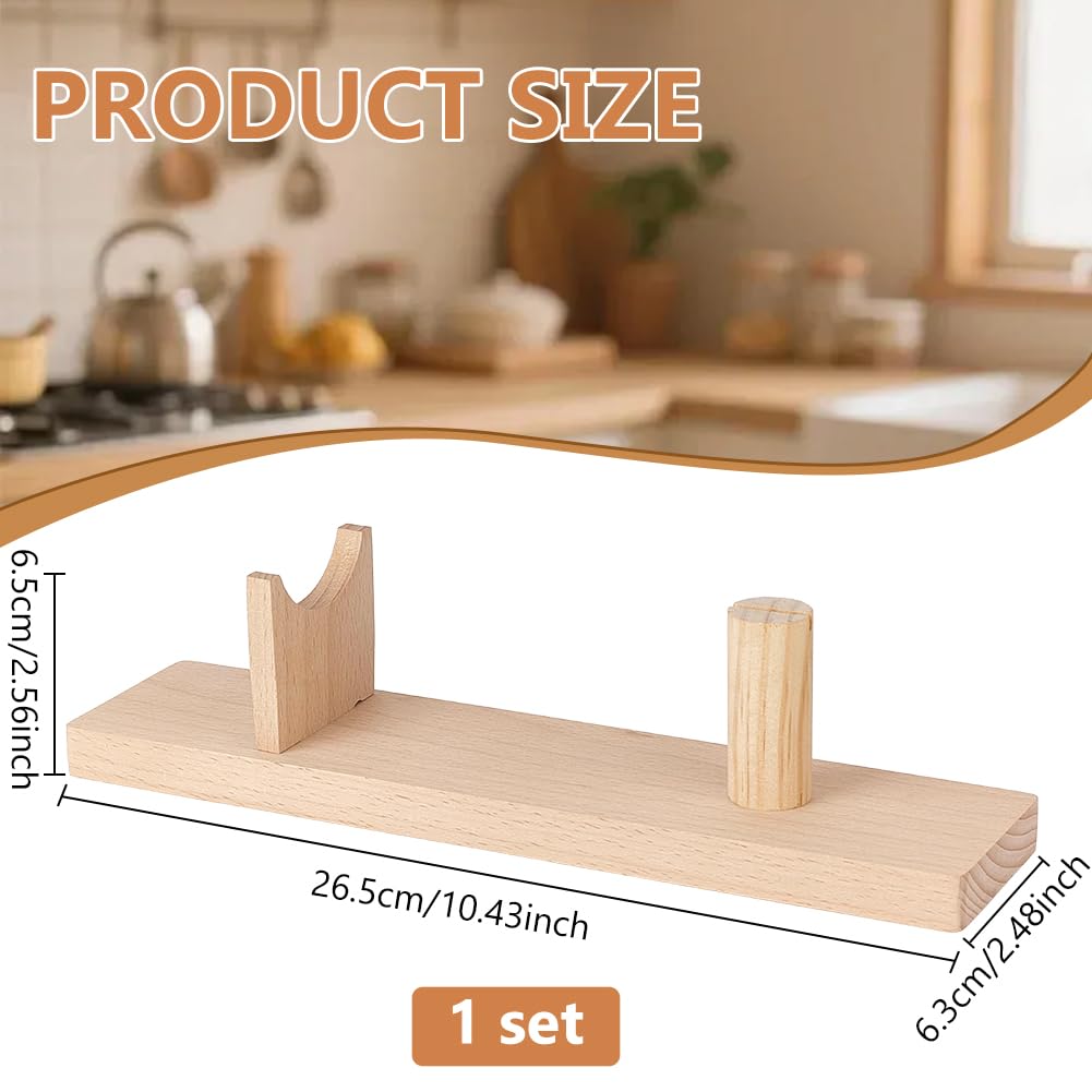 BENECREAT Présentoir à Couteaux 65 mm Bloc Bois Chêne