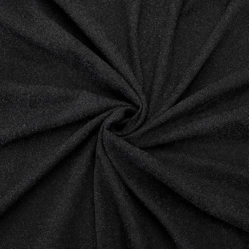 BENECREAT Tissu Doublure Thermocollant Noir Polyester 2x1,5m