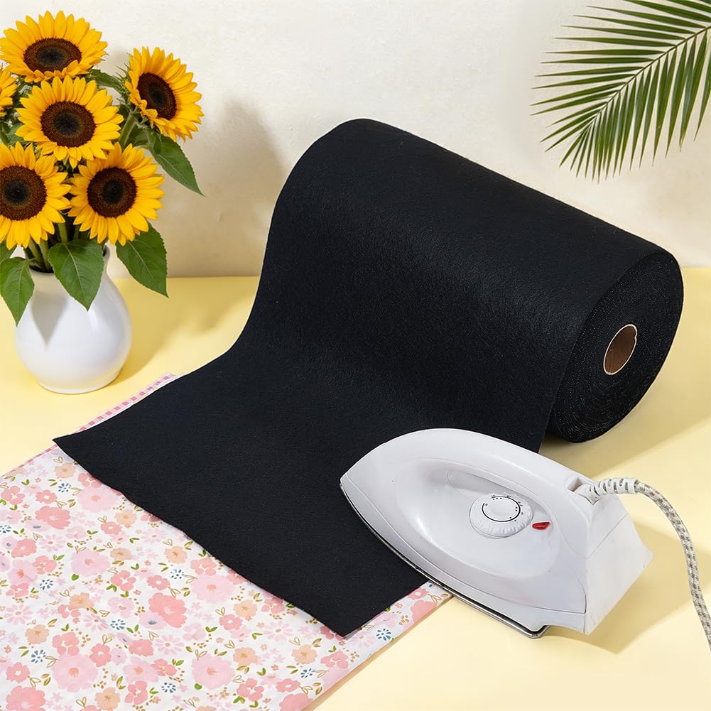 BENECREAT Molleton Thermocollant Noir 30 cm 13,7 m Couture