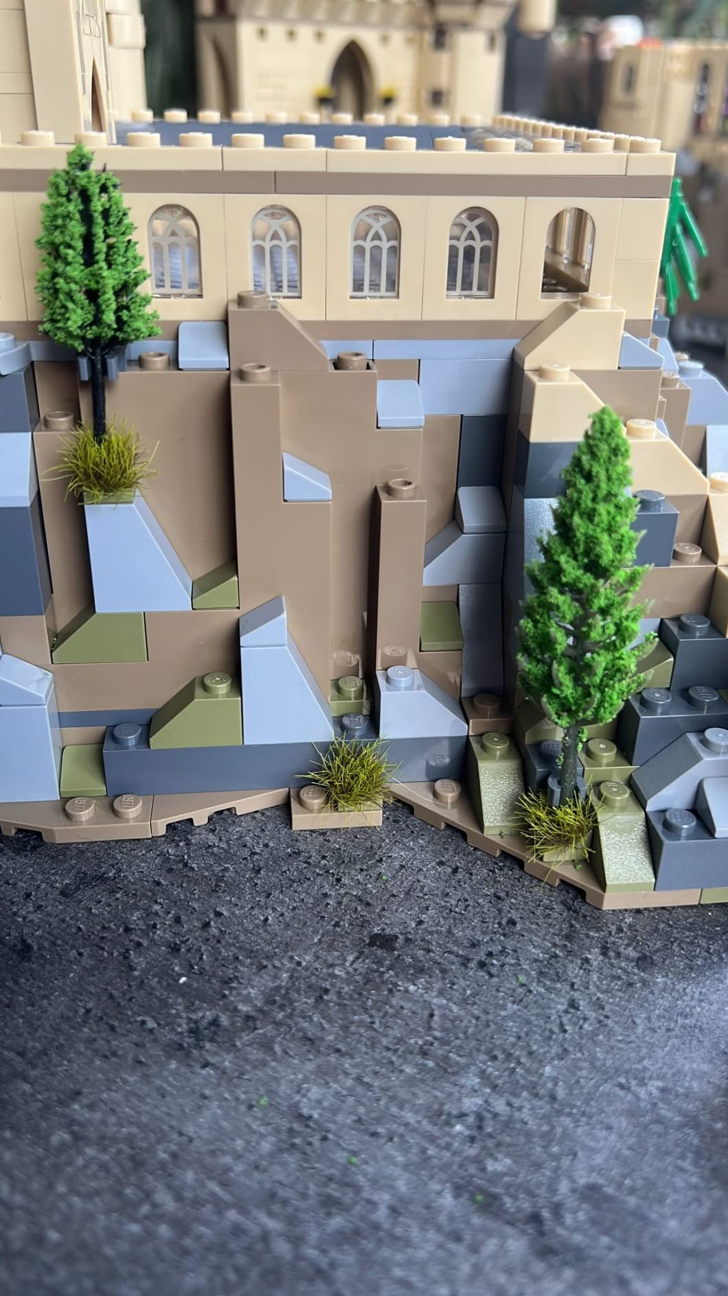 Cayway Décor Train Miniature Herbe Arbustes Style 4