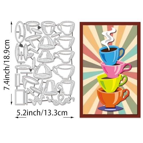 BENECREAT matrice de découpe tasse à café 189x133mm acier