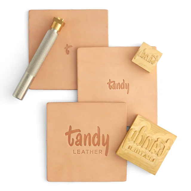 Tandy Leather Timbre personnalisé tampon cuir petit laiton