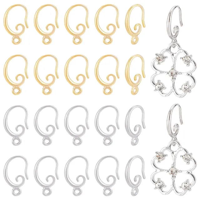 BENECREAT Crochets Boucles d'Oreilles Doré 40 pcs