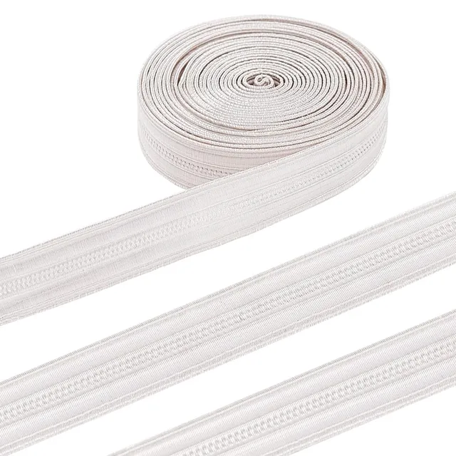 BENECREAT Ruban Tressé Militaire Argenté 10mm 2 Mètres