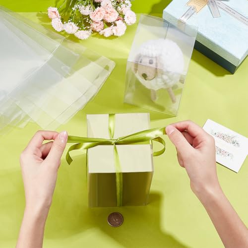 Benecreat boîte cadeau transparente 10x10x15 cm lot 10 PVC