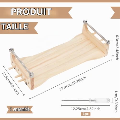 BENECREAT Kit métier à tisser perles bois 27,4cm